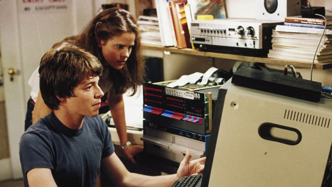 Una scena dal film WarGames di John Badham (1983).